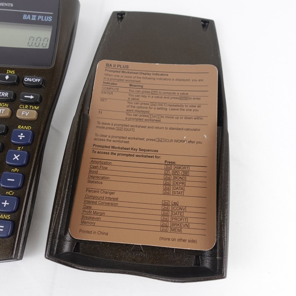 Texas Instruments BA II Plus Financial Business Analyst Calculator Tested - Picture 4 of 8